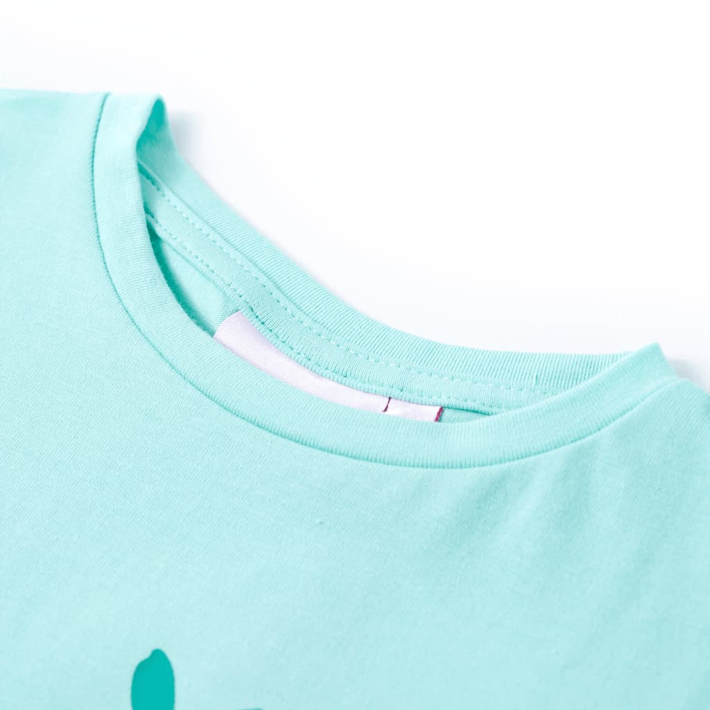 T-shirt infantil menta-claro 92 – Image 3