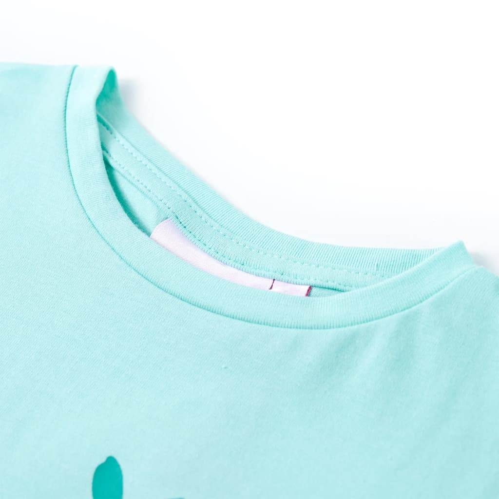 T-shirt infantil menta-claro 104 – Image 3