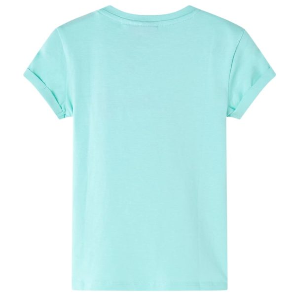 T-shirt infantil menta-claro 140 – Image 2