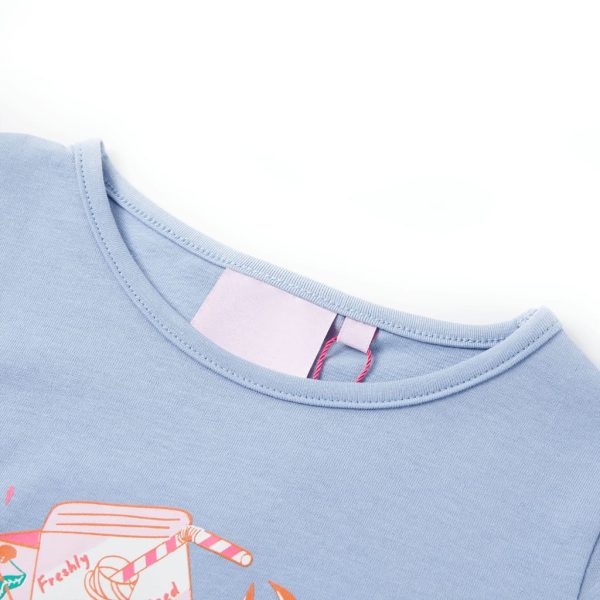 T-shirt de criança azul 92 – Image 3