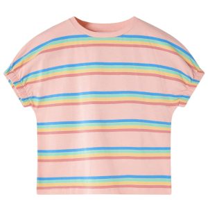 T-shirt para criança cor pêssego 104