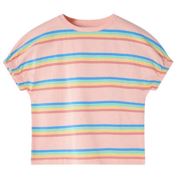 T-shirt para criança cor pêssego 104