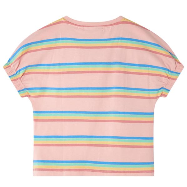 T-shirt para criança cor pêssego 104 – Image 2