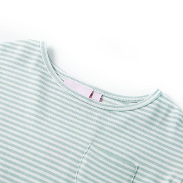 Vestido para criança de mangas com folhos menta 140 – Image 3
