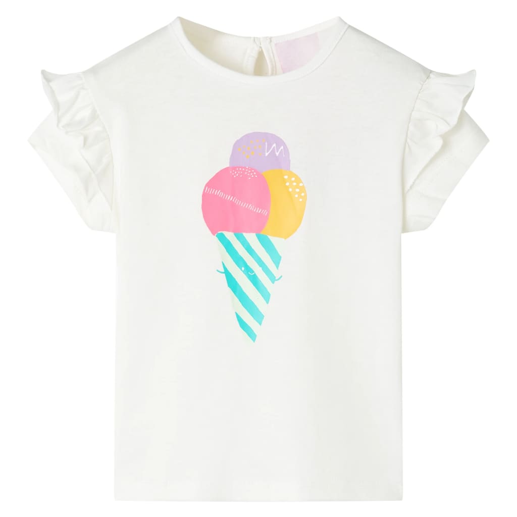 T-shirt infantil cor cru 104