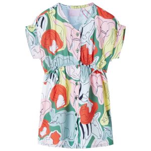 Vestido de criança verde 116