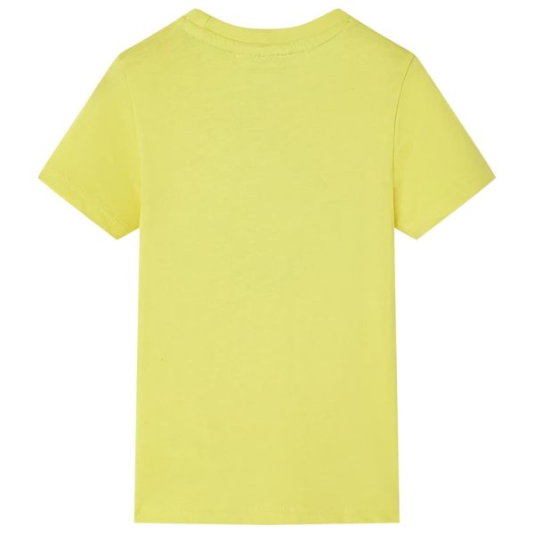 T-shirt infantil com mangas curtas amarelo 104 – Image 2