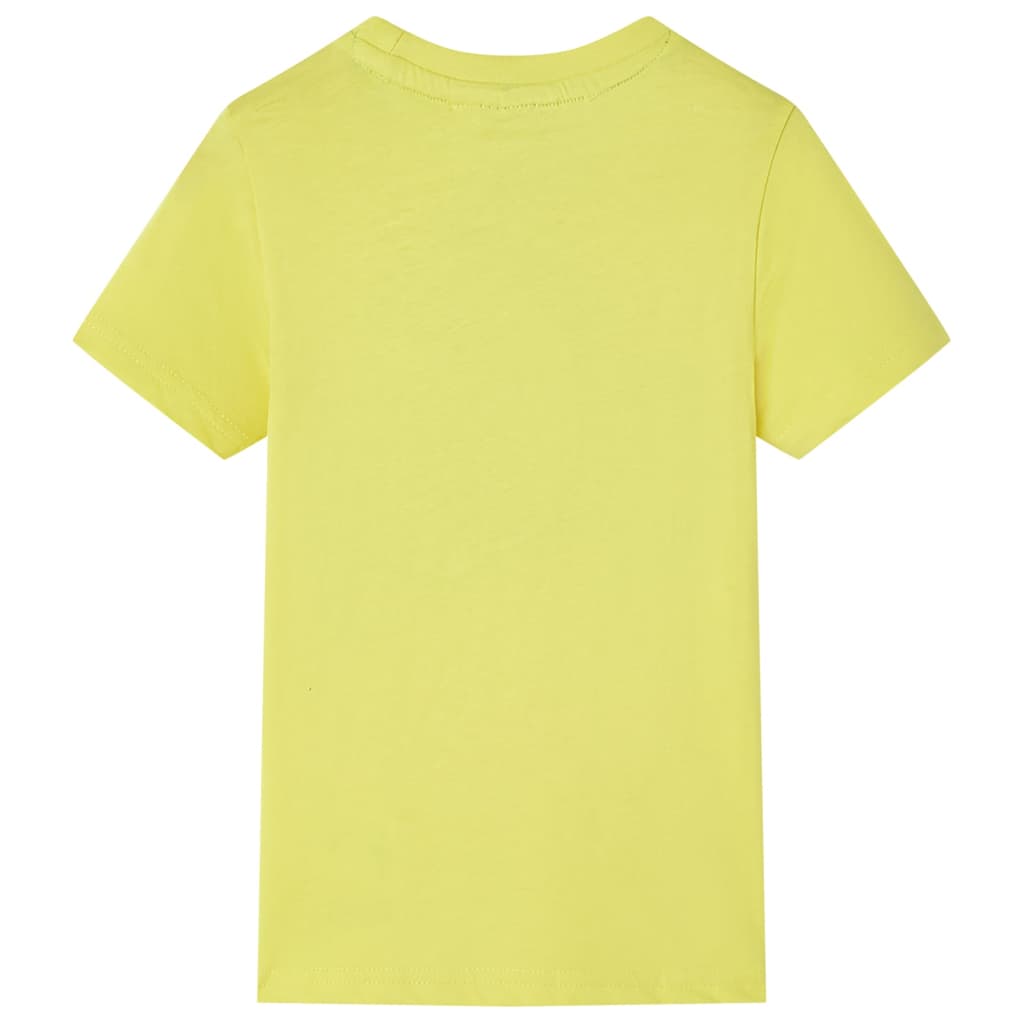 T-shirt infantil com mangas curtas amarelo 140 – Image 2