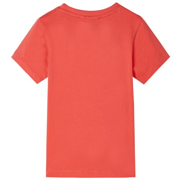 T-shirt para criança vermelho-claro 92 – Image 2