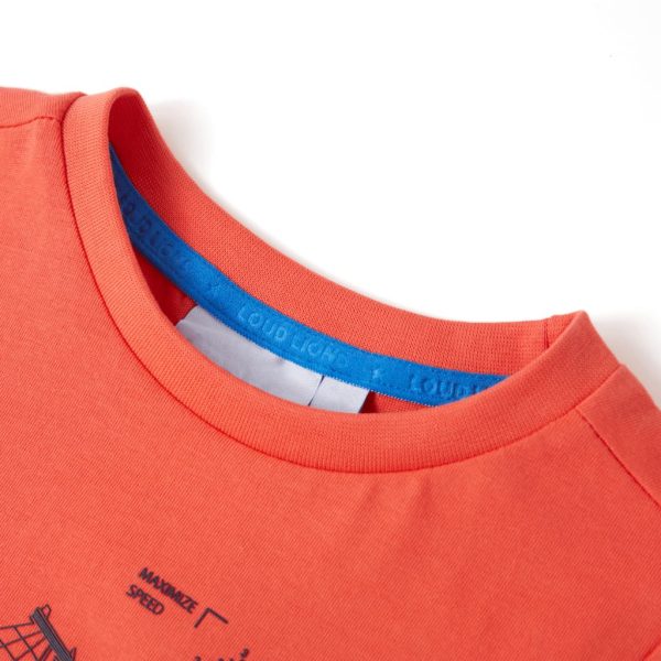 T-shirt para criança vermelho-claro 92 – Image 3