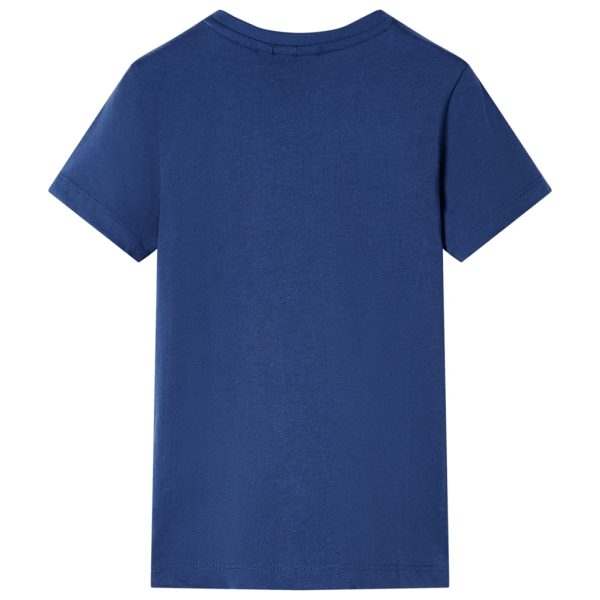 T-shirt de criança azul-escuro 104 – Image 2