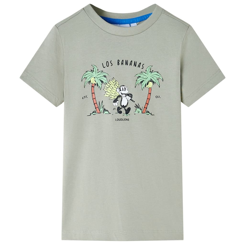 T-shirt infantil caqui-claro 104