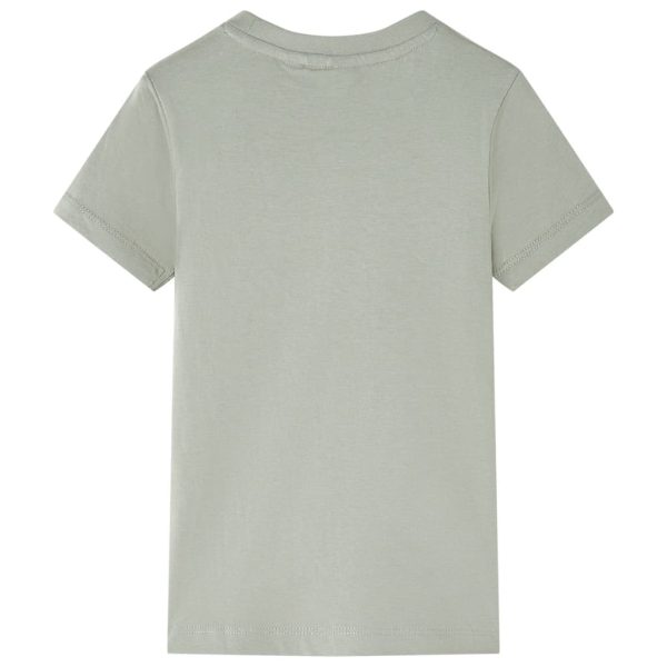 T-shirt infantil caqui-claro 140 – Image 2