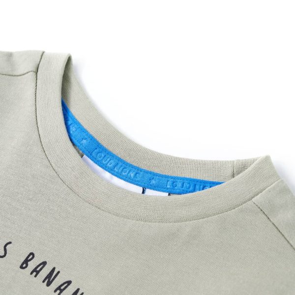 T-shirt infantil caqui-claro 140 – Image 3