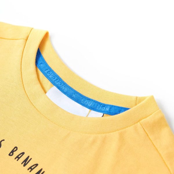 T-shirt infantil ocre-claro 92 – Image 3
