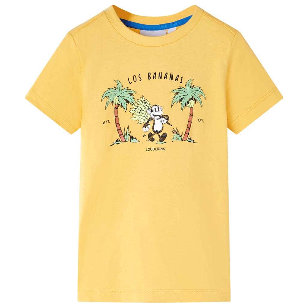 T-shirt infantil ocre-claro 140