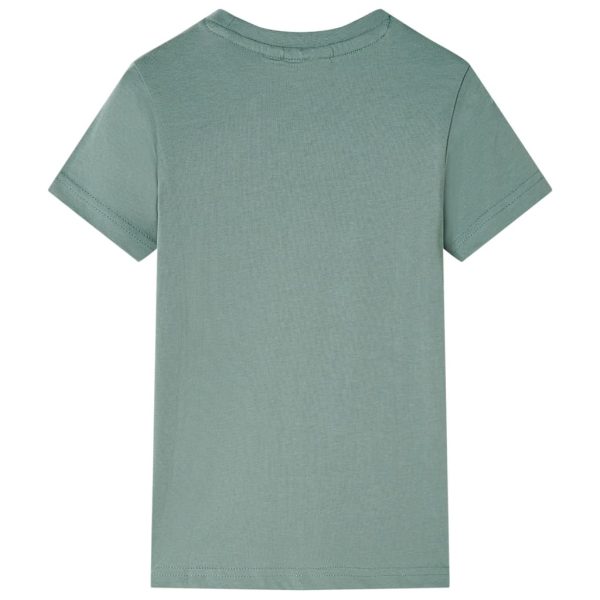 T-shirt para criança caqui 140 – Image 2