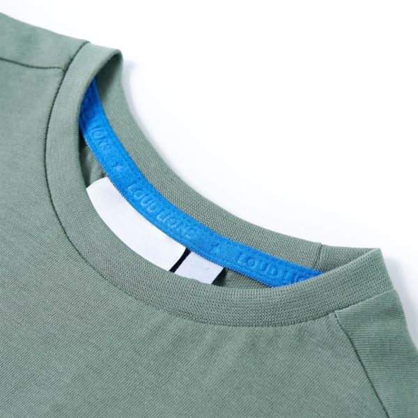 T-shirt para criança caqui 140 – Image 3