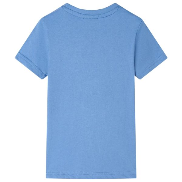 T-shirt para criança azul-médio 128 – Image 2