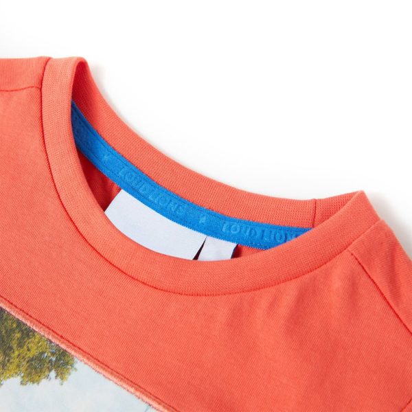 T-shirt para criança vermelho-claro 128 – Image 3
