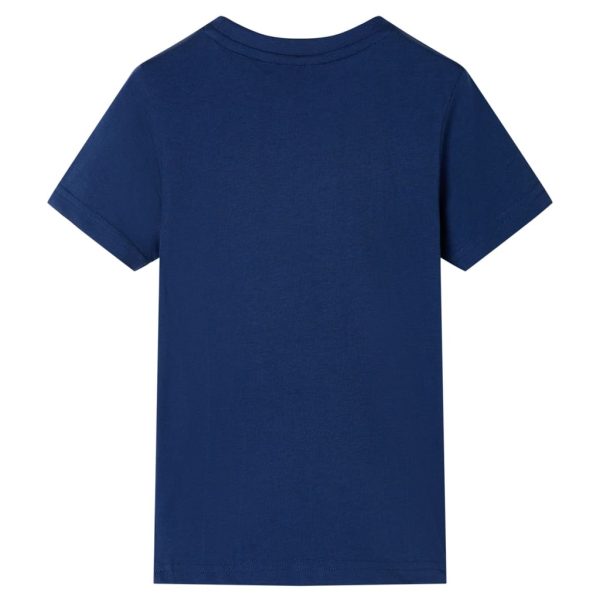 T-shirt para criança azul-escuro 140 – Image 2