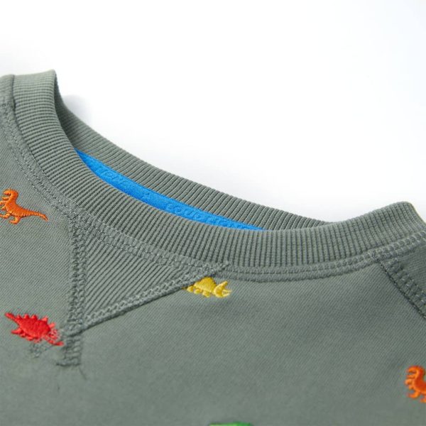 Sweatshirt para criança cor caqui 140 – Image 3