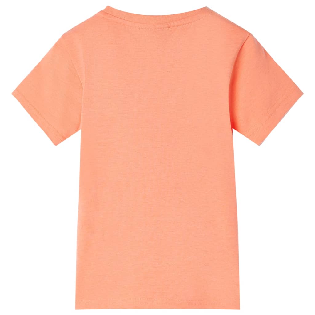 T-shirt para criança laranja-néon 116 – Image 2