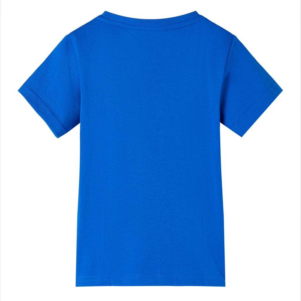 T-shirt infantil azul brilhante 140 – Image 2