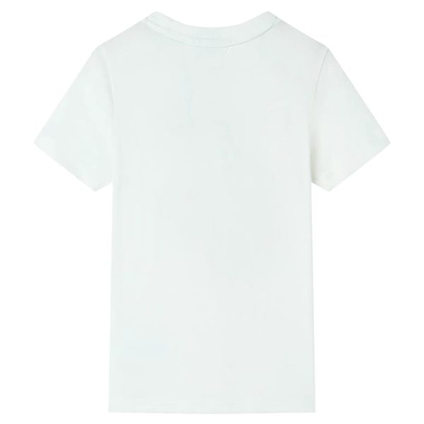 T-shirt de manga curta para criança cor cru 128 – Image 2