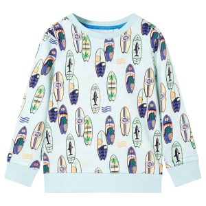 Sweatshirt para criança azul-suave mesclado 128