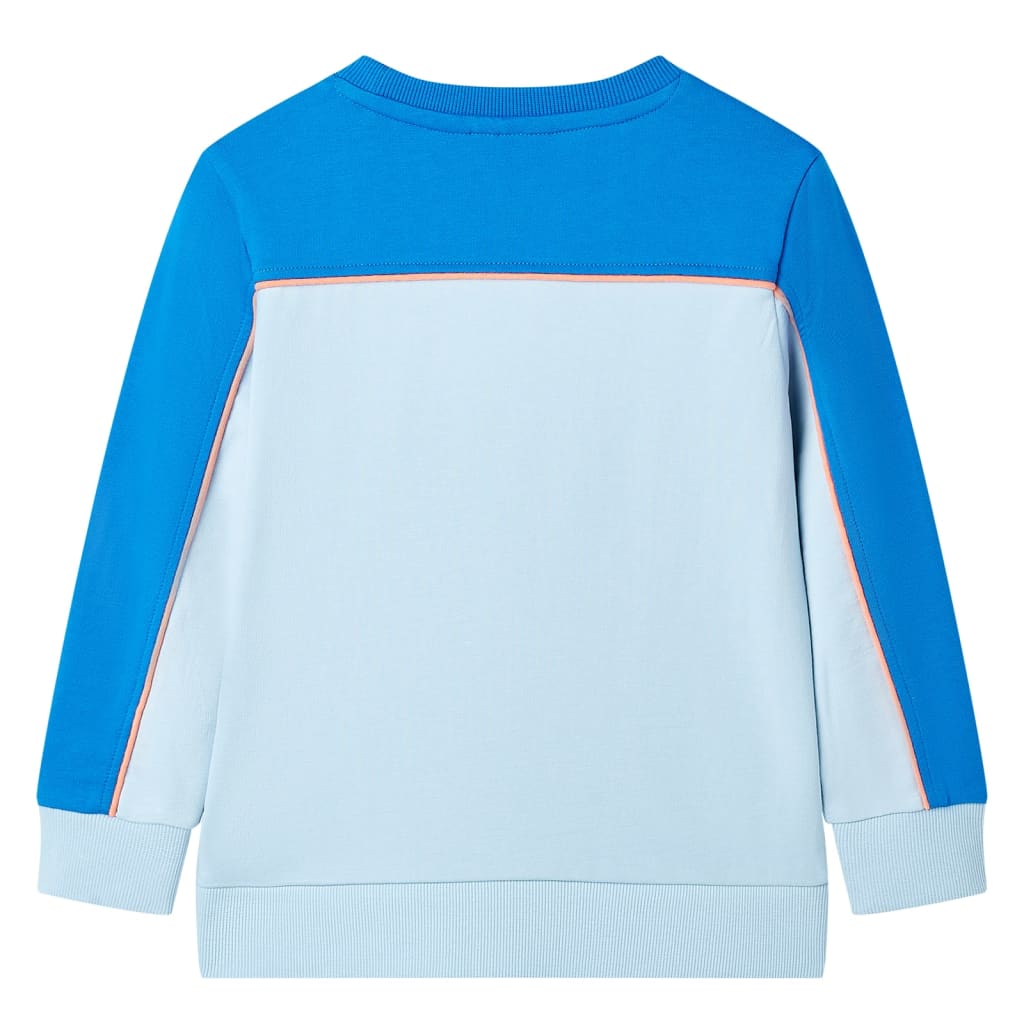 Sweatshirt para criança azul-brilhante e azul-claro 128 – Image 2