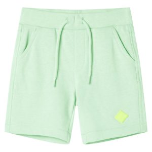 Calções de criança com cordão verde brilhante 104
