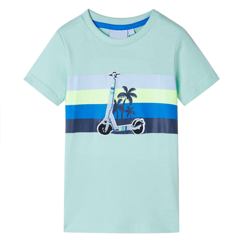 T-shirt infantil menta-claro 92