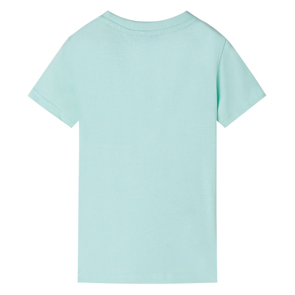 T-shirt infantil menta-claro 92 – Image 2