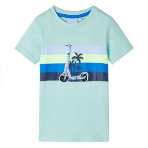 T-shirt infantil menta-claro 116