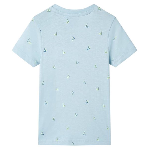 T-shirt para criança azul 92 – Image 2