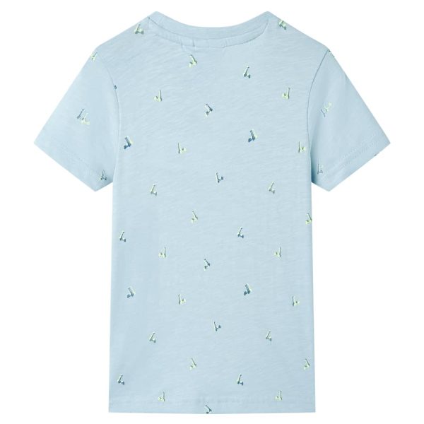 T-shirt para criança azul 104 – Image 2