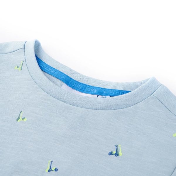 T-shirt para criança azul 128 – Image 3