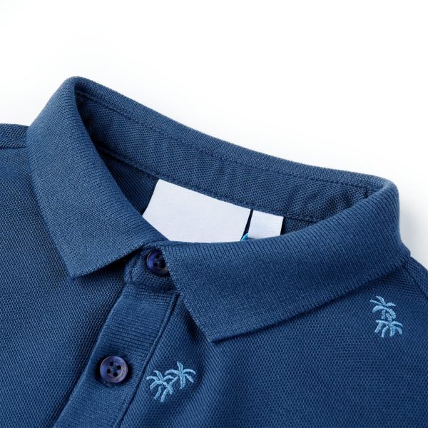 Polo para criança azul-escuro 104 – Image 3