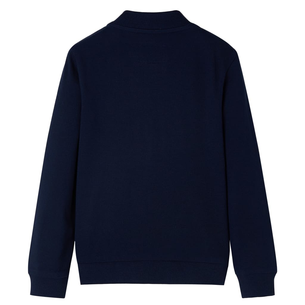 Sweatshirt para criança com fecho azul-marinho 92 – Image 2