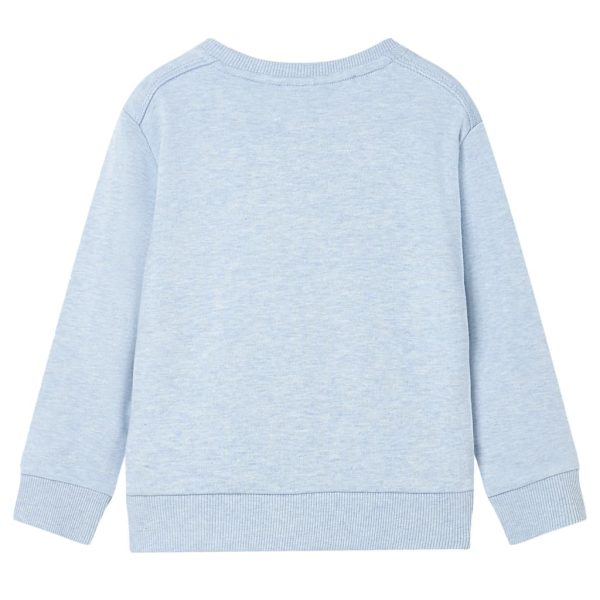 Sweatshirt para criança azul-suave mesclado 104 – Image 2