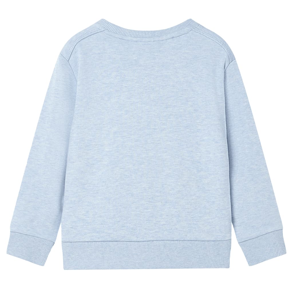Sweatshirt para criança azul-suave mesclado 116 – Image 2