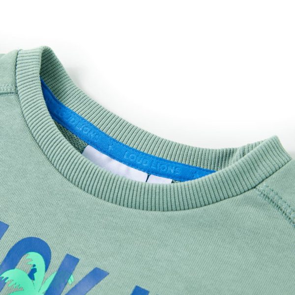 Sweatshirt para criança cor caqui-claro 92 – Image 3