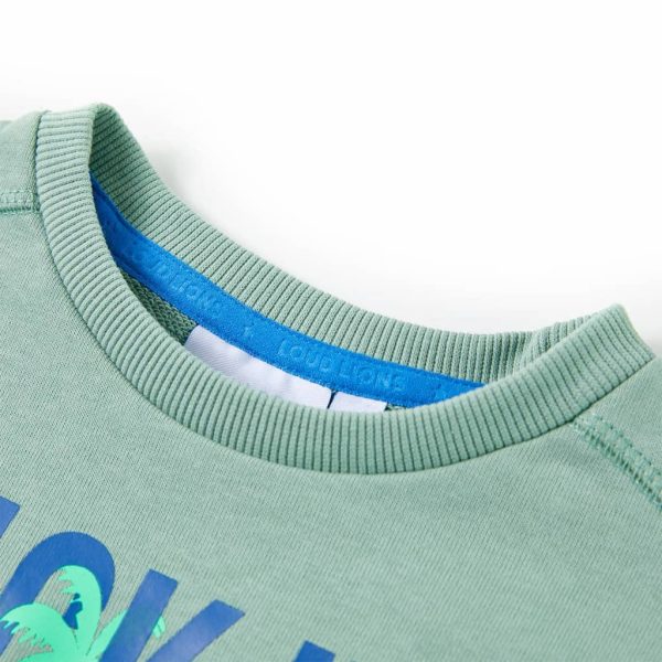 Sweatshirt para criança cor caqui-claro 116 – Image 3