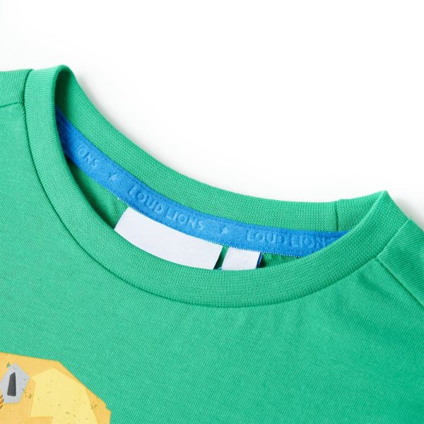 T-shirt de criança verde 92 – Image 3