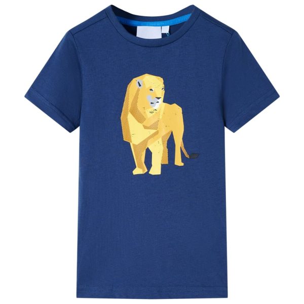 T-shirt para criança azul-escuro 92