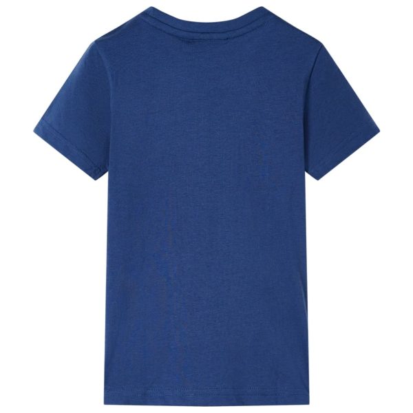 T-shirt para criança azul-escuro 92 – Image 2