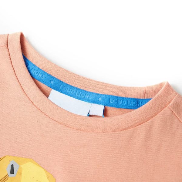 T-shirt de criança laranja-claro 116 – Image 3