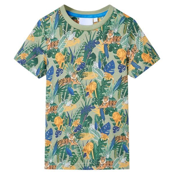 T-shirt de manga curta para criança multicor 116