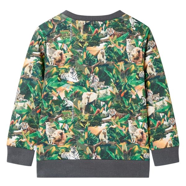 Sweatshirt para criança azul-petróleo 128 – Image 2